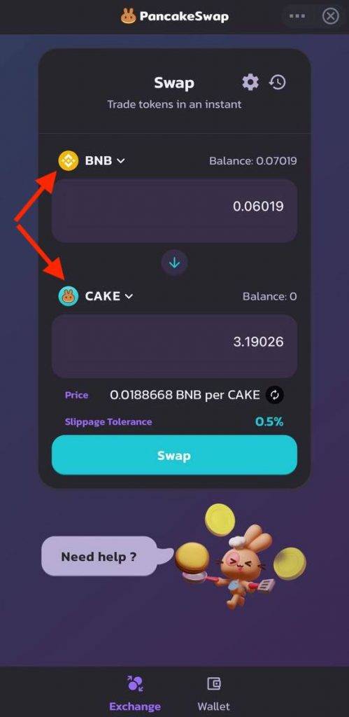 How to buy IRT token with Binance wallet