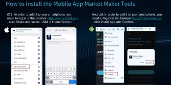 How to install the Mobile App Market Maker Tools